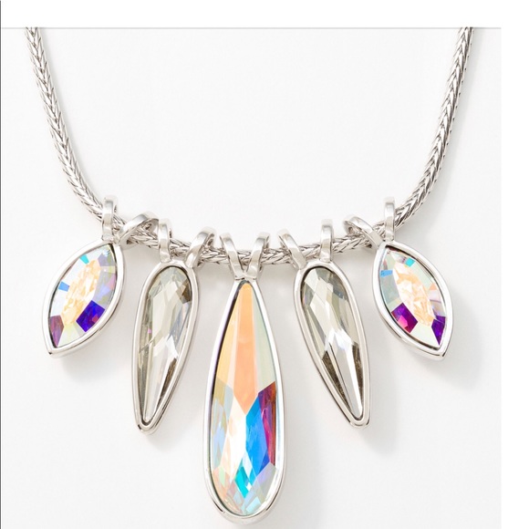 Swarovski Jewelry - Exquisite Touchstone Removable Crystals Necklace Swarovski aurore boreale BNIB